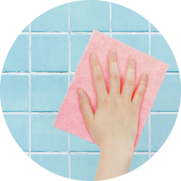 cleaning with cloth