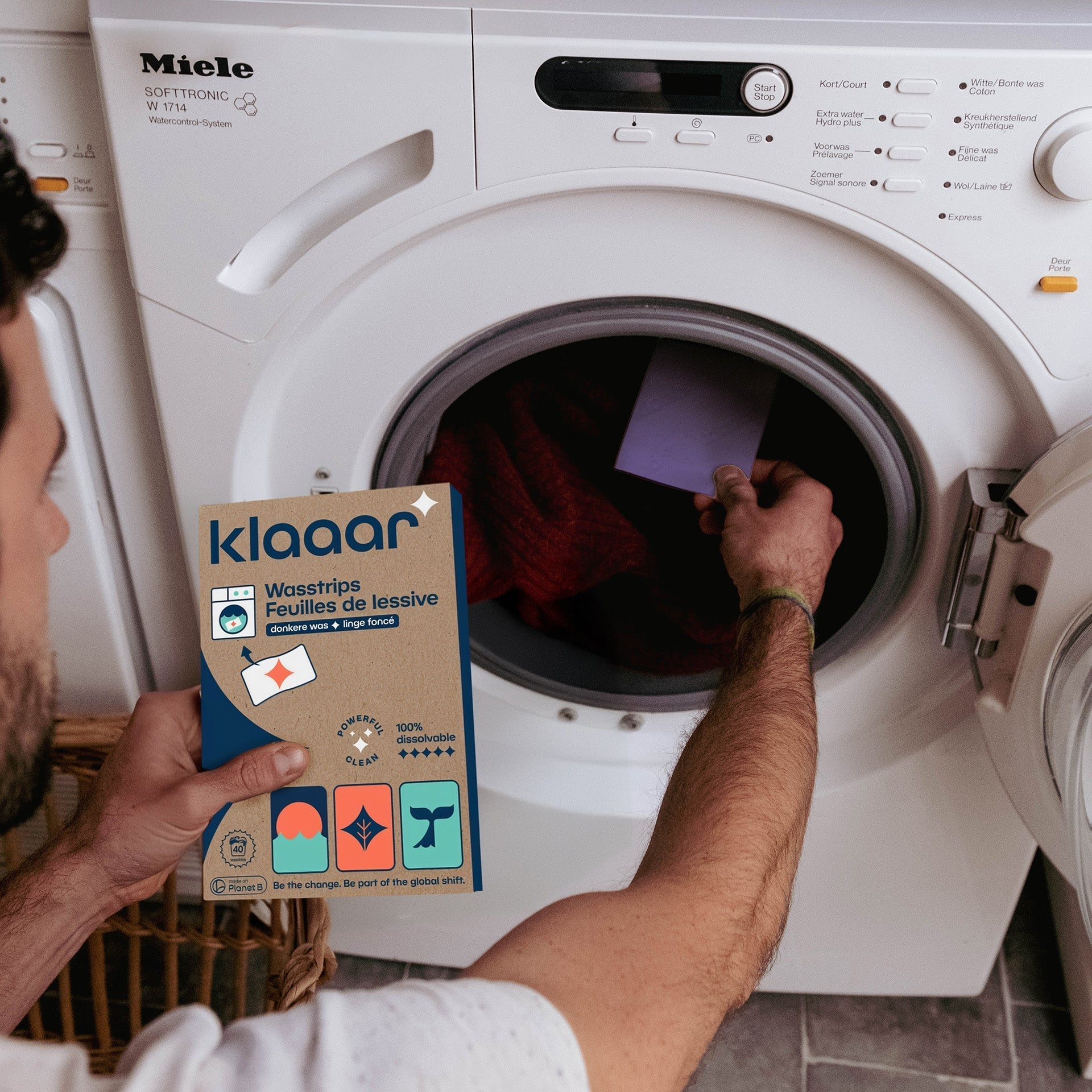 KLAAAR wasstrips voor donkere was | 2+1