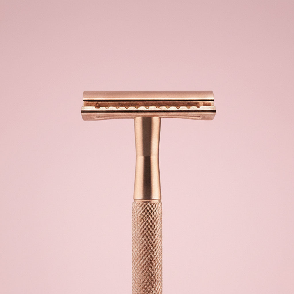 SAFETY RAZOR SCHEERMES + HOUDER + MESJES  | 3 kleuren